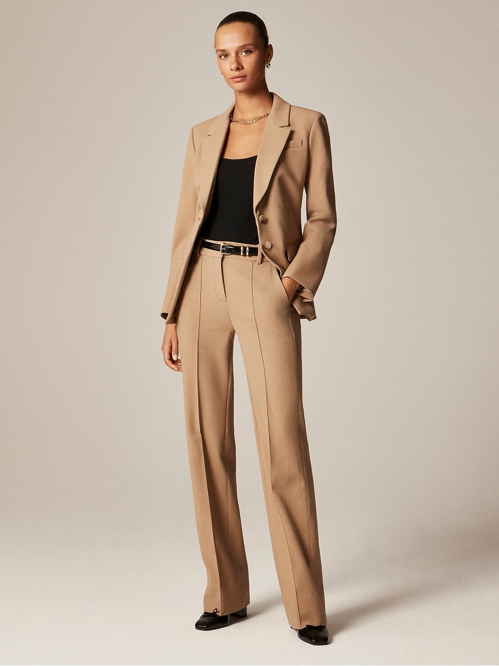 J. Crew Madelyn Blazer in Heather Burnished Saddle